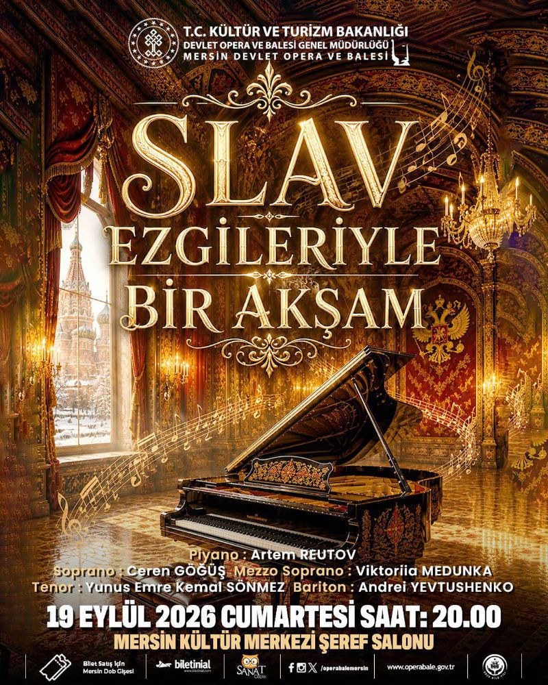 Slav ezgileri Mersin�de sanatseverlerle bulu�acak...
