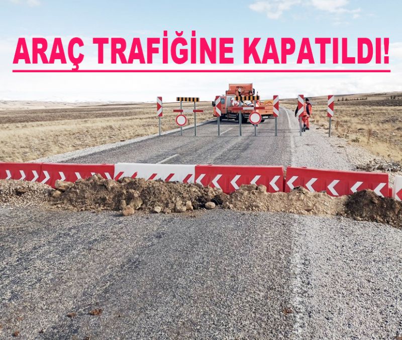 Mara- Karaman yolu kapand!...
