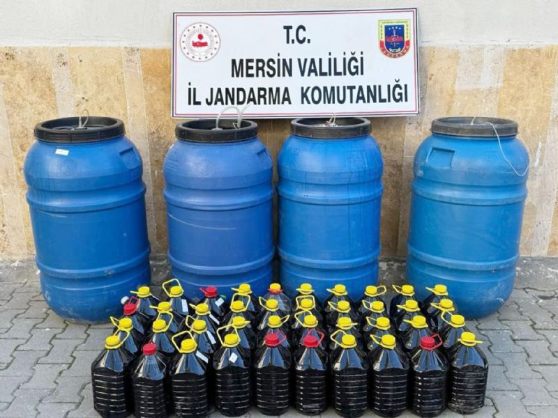 Mersinde 2 ton 115 litre iki ele geirildi...