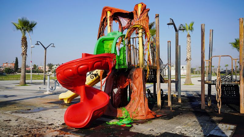 Berdan Park’na bir vandal saldr daha!...