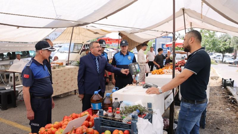 Akdeniz zab�tas�ndan pazarlarda s�k� denetim...
