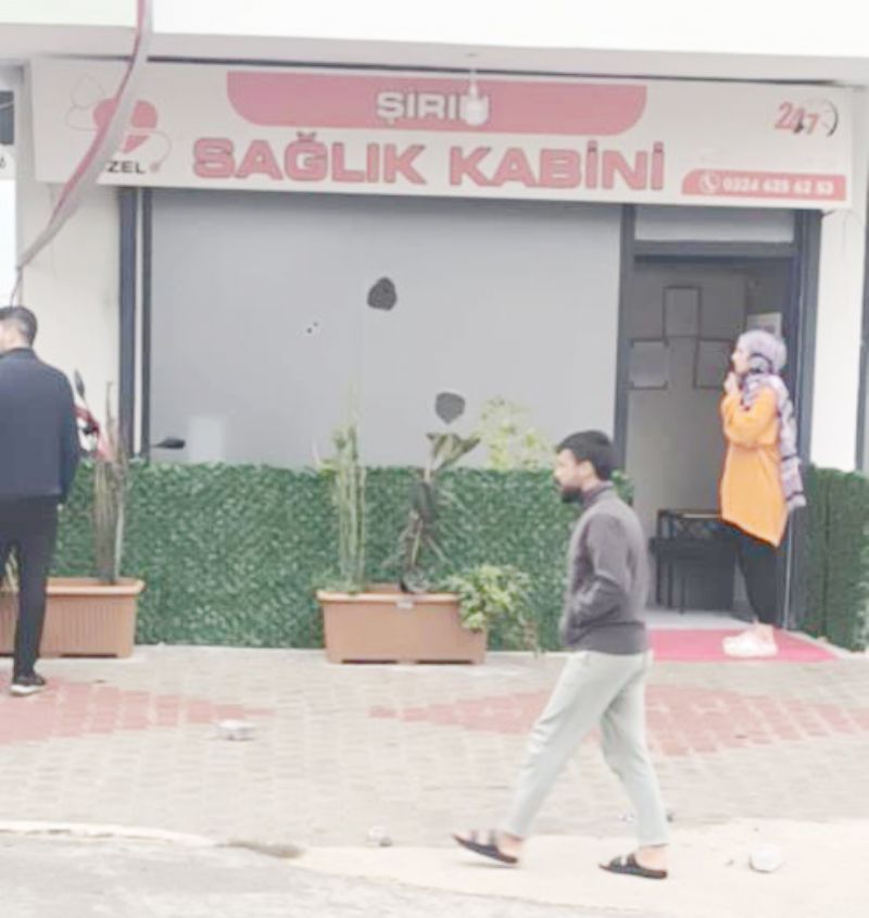 Mersin’de salk kabinine saldrnn gerekesi ok etti...