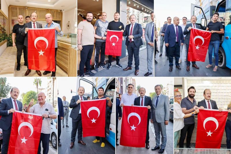 Vali Pehlivan’dan vatandaa Trk bayrakl kutlama...
