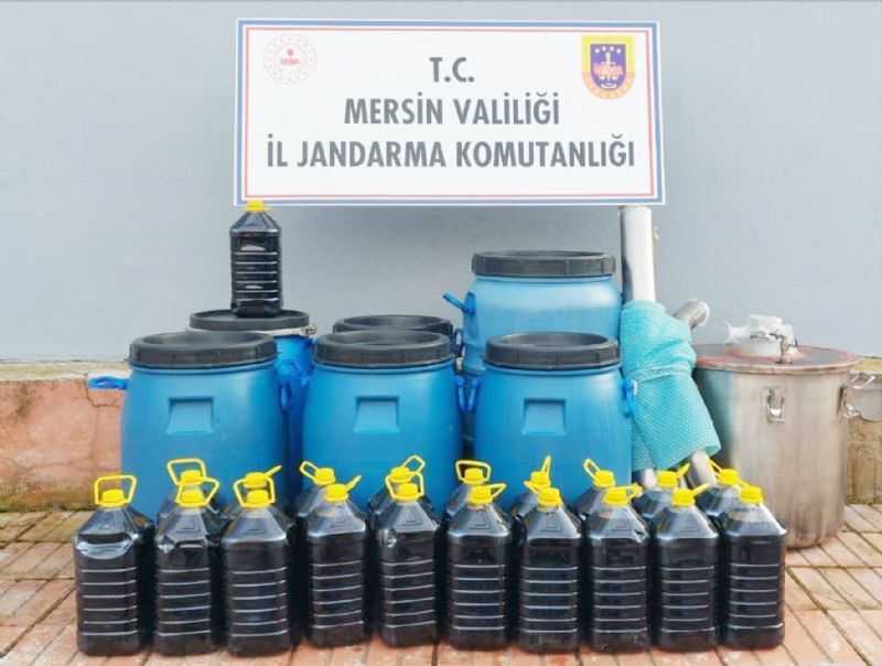 Mersin’de 420 litre sahte iki ele geirildi...