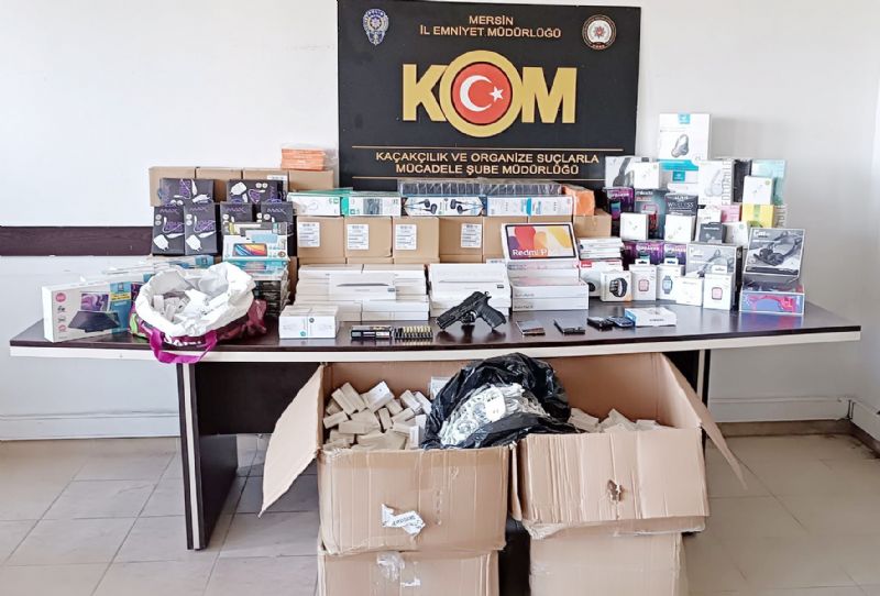 Mersinde milyonluk kaaklk operasyonu