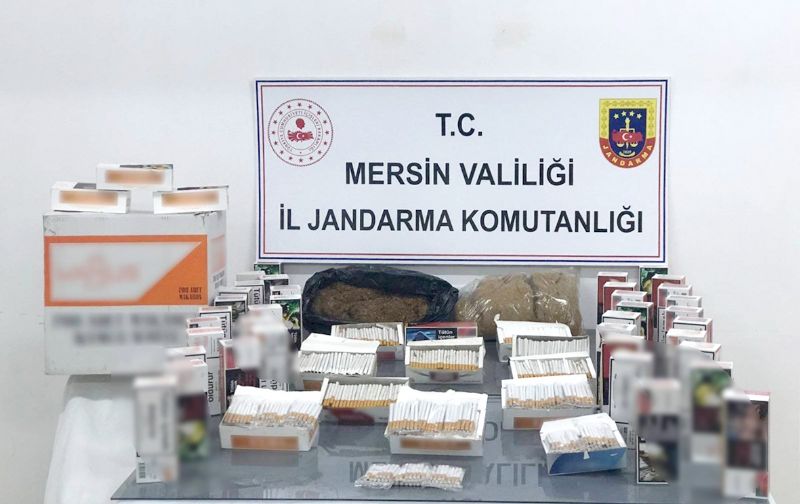 Mersin’de gmrk kaa makaron ve ttn ele geirildi...
