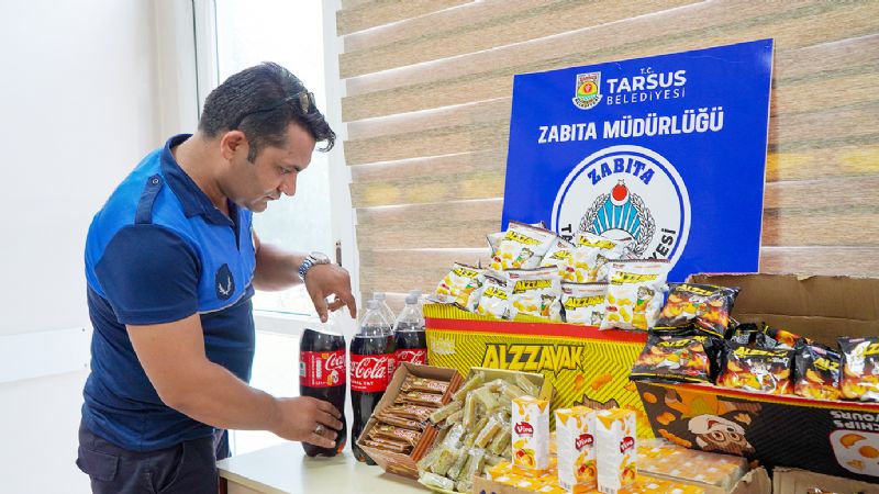 Tarsus�ta zab�ta ekipleri denetimleri s�rd�r�yor...