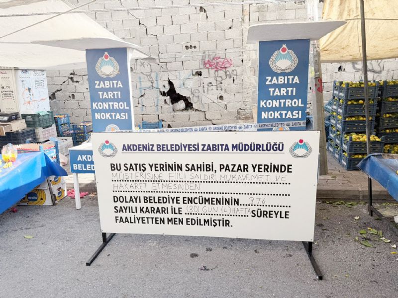 Mterisine hakaret eden pazarcya ceza...