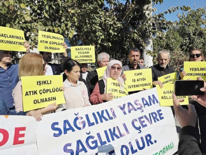 �Maden at�k depolama projesini derhal durdurun�