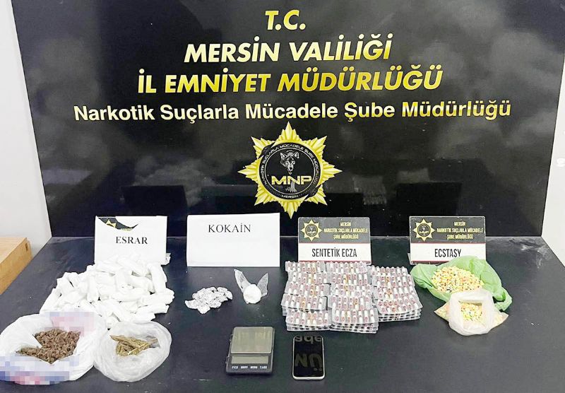 Mersin�de bir haftada 144 narkotik olay� ger�ekle�ti