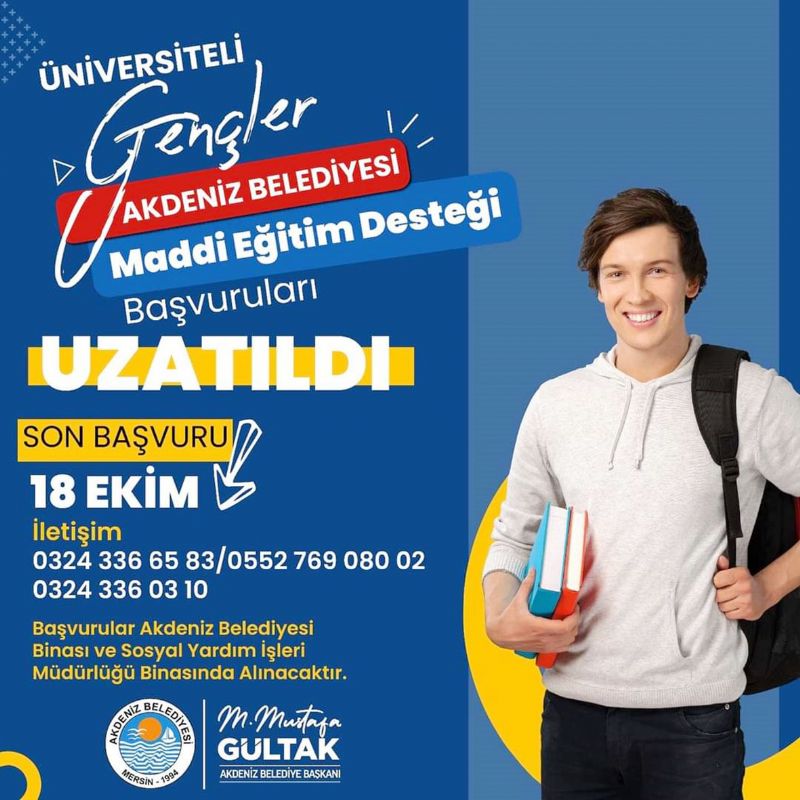 Eitim desteinde bavuru sreci uzatld...