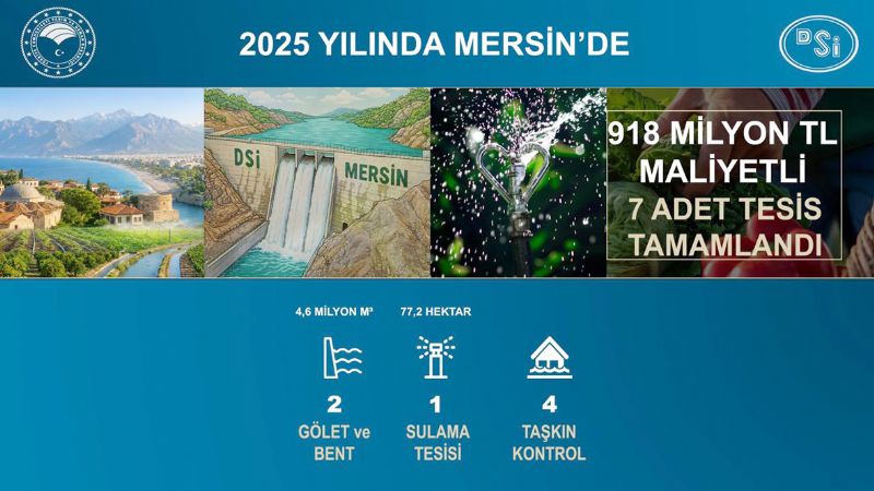 DS� Mersin�de 7 tesis tamamlad�...