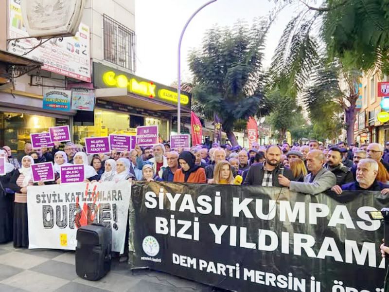 Mersinde DEM Parti  gzaltlara tepki sokaa indi...