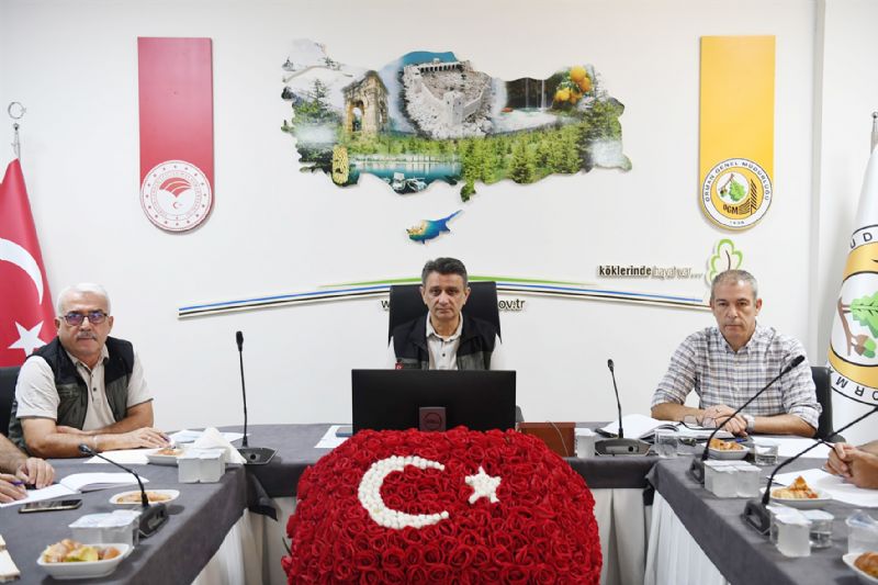 Mersinde yangn deerlendirme toplants yapld...