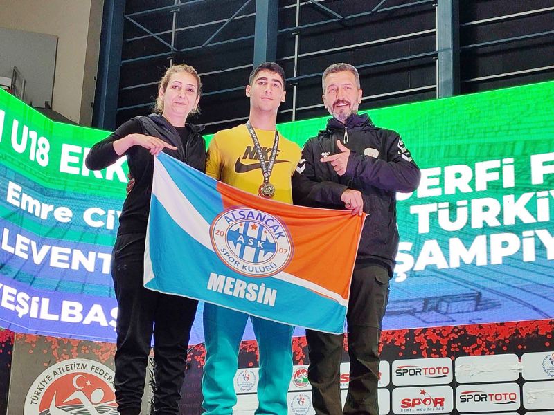 Mersinli atlet Ha�im Lavent Avrupa baraj�n� ge�ti...