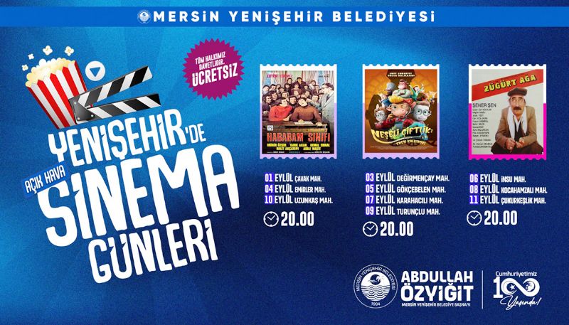 Yeniehir Belediyesi krsal mahallelere ak hava sinemas kuruyor...