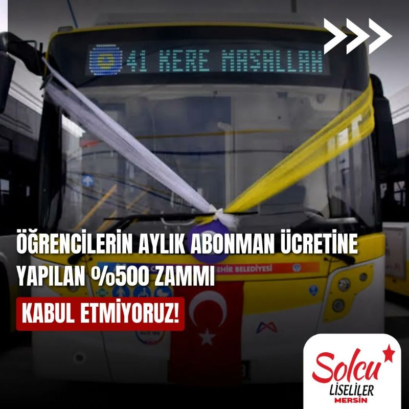 Abonmana y�zde 500 zamma  liselilerden tepki...