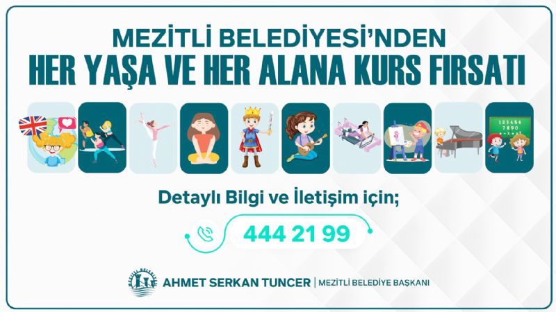 Mezitlide her yaa ve her alana kurs frsat...