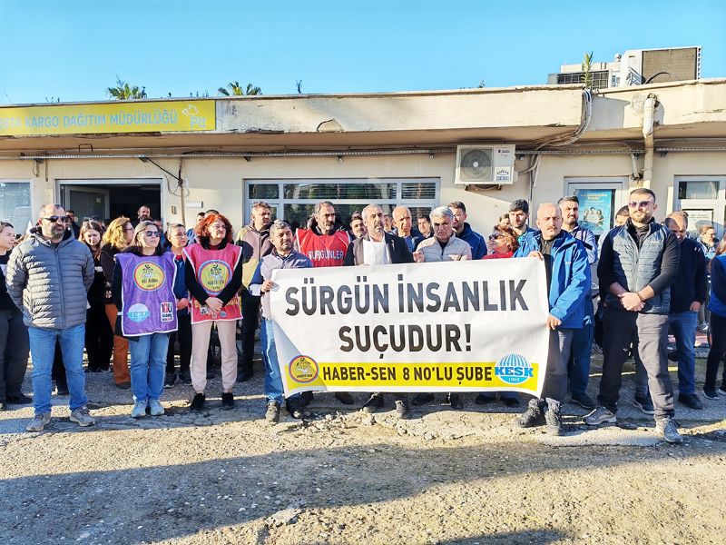 PTT emek�ilerinden s�rg�n eylemi 