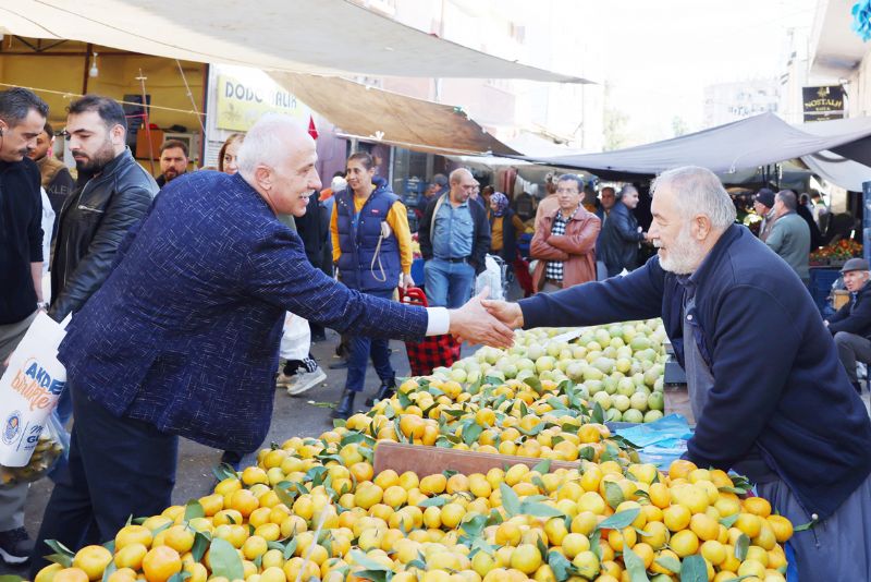 Bakan Gltak semt pazarn gezdi...