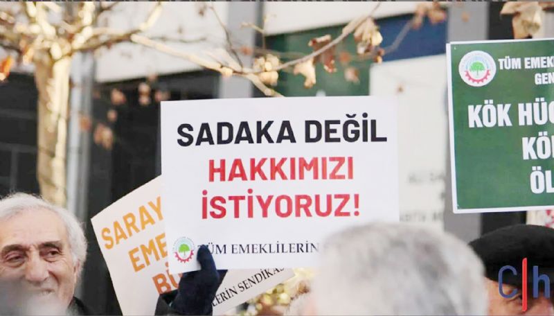 Emeklilere sefalet zamlarn kabul etmiyoruz...