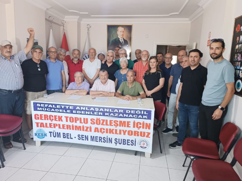Belediye emekileri talepleri iin ses ykseltti!