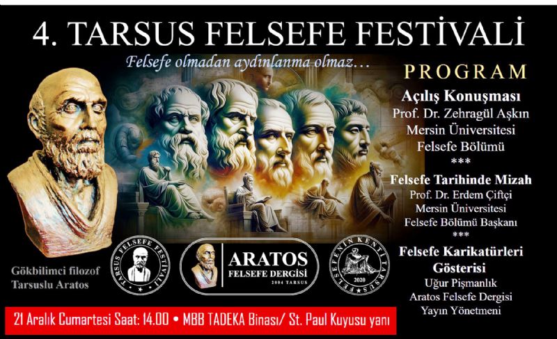 Tarsus Felsefe Festivaline  mizah damga vurdu...