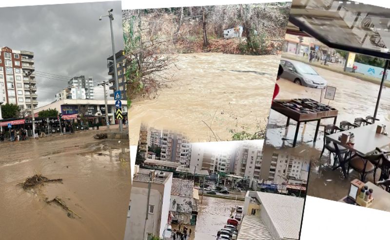 DERELER TA�TI, MERS�N SULARA G�M�LD�!