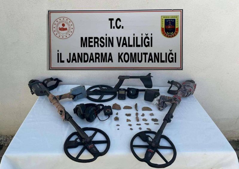 Mersin’de tarihi eser kaakl operasyonu...