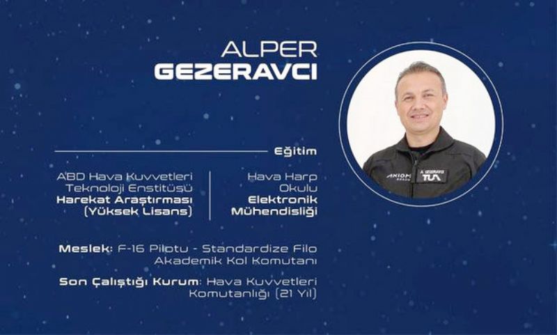 Trkiye’nin ilk uzay yolcusu Mersinli!...