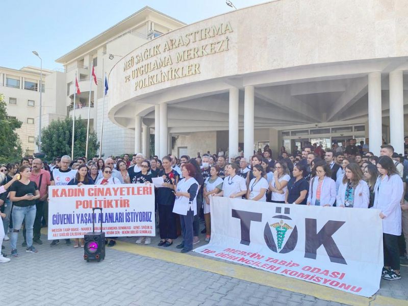 Salk emekilerinden kadn iddeti tepkisi...