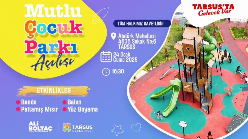 Tarsusta mutlu ocuk park alyor...