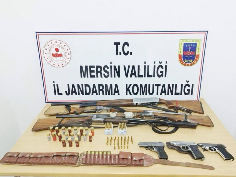 Mersinde silah kaaks 1 pheli yakaland...