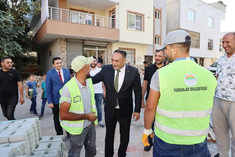Bakan Ylmaz, kltr ve taziye evi almalarn inceledi...