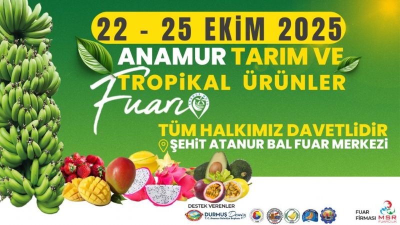 Anamur Tarm ve Tropikal rnler Fuar balyor...