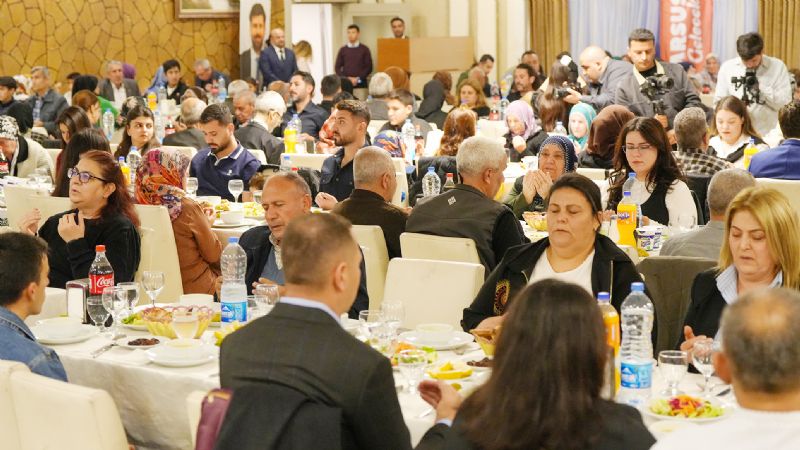 Tarsusta ehit aileleri ve gaziler iftarda bulutu...