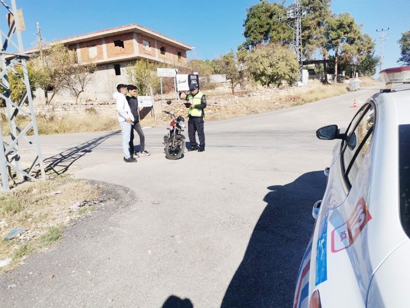 Jandarmadan motor ve bisiklet denetimi...