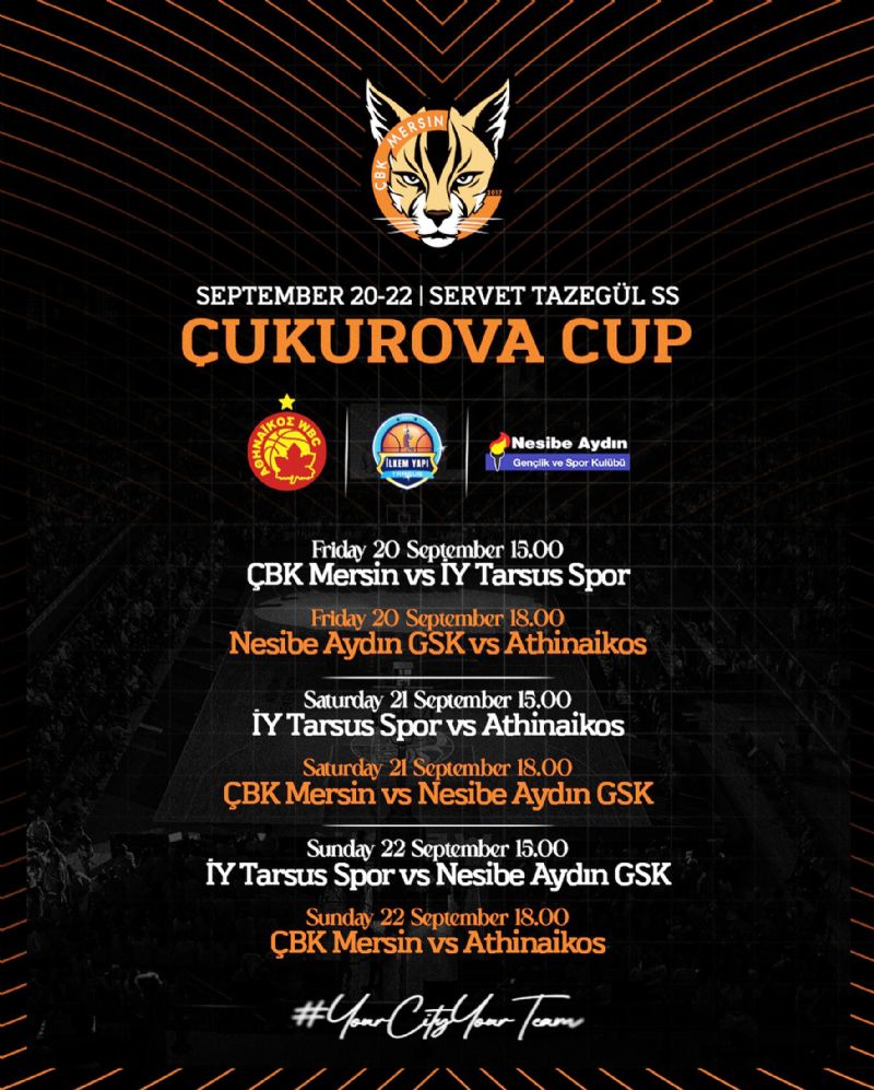 �ukurova Cup ba�l�yor...
