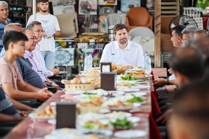 Ba�kan Bolta� �ar�� esnaf� ile bulu�tu...