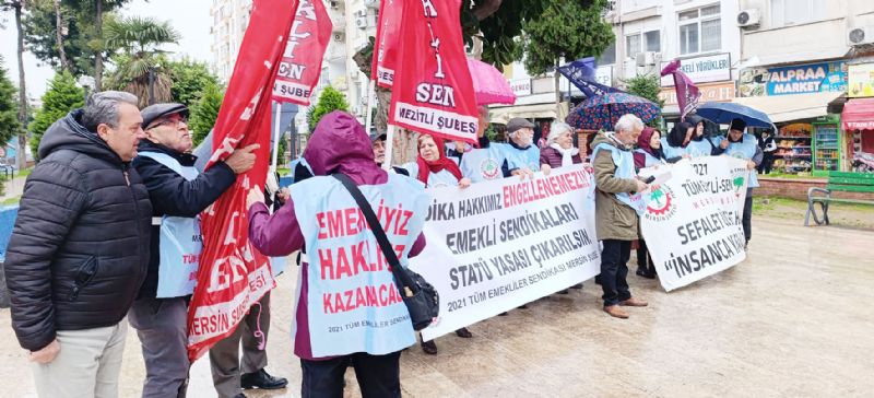 Emekli: �Sadaka de�il hakk�m�z� istiyoruz�...