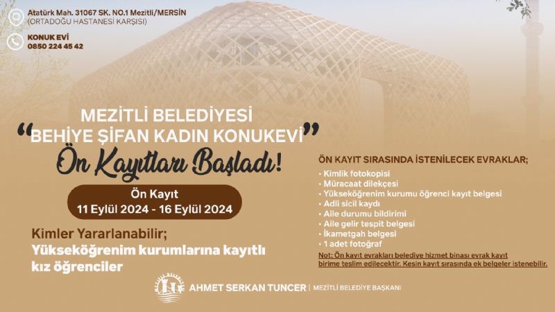 �niversite ��rencilerine m�jde...