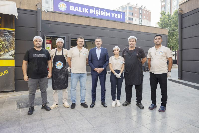 Mezitli Bal�k Pazar� yenilendi...