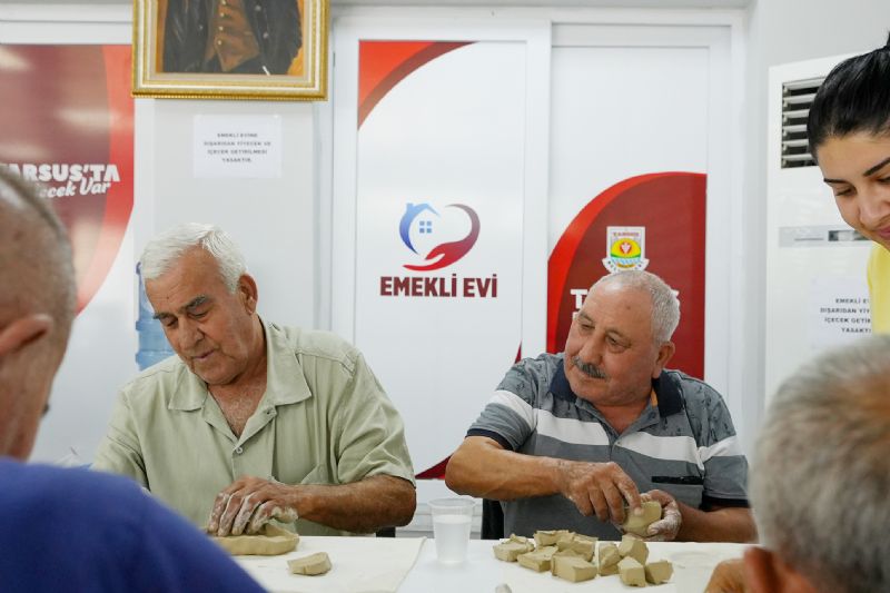Tarsustan emeklilere seramik kursu...