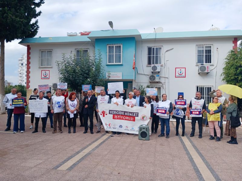 Salk alanlar 37 haftadr vergide adalet istiyor!...