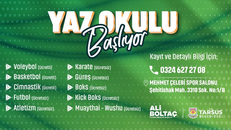 Tarsus�ta gelece�in sporcular� yeti�iyor...