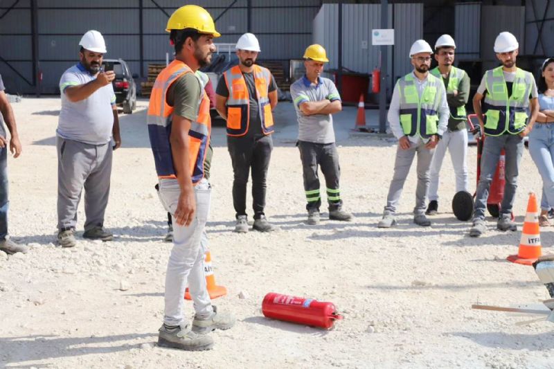 Mersin�de yang�n e�itimleri s�r�yor...