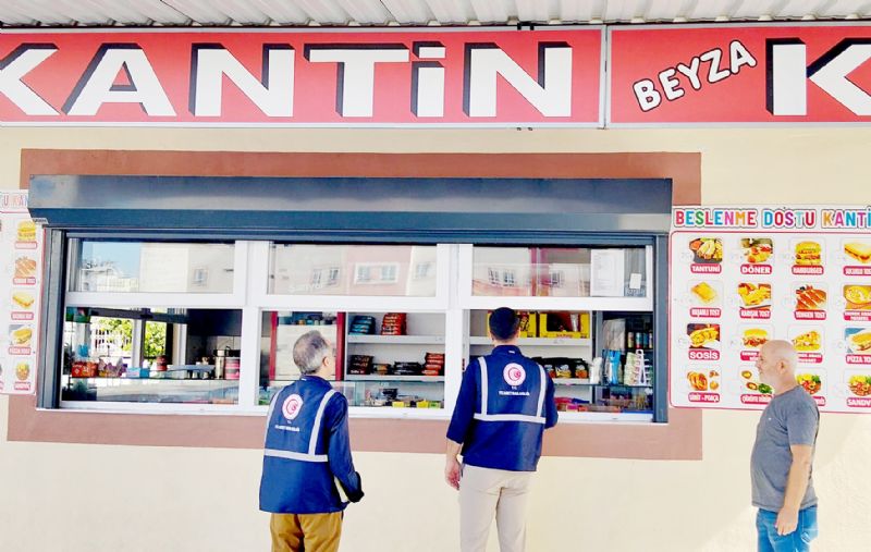 Mersin’de okul kantinleri denetlendi ...