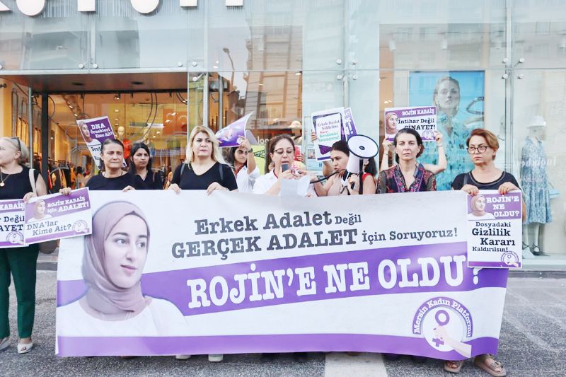 Mersin�den Rojin Kabai� i�in adalet �a�r�s�!...