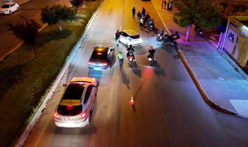 Mersinde bin 645 motosiklet trafikten men edildi