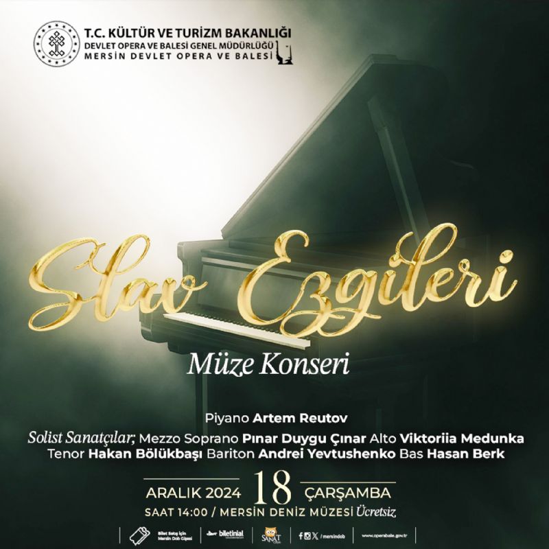 Slav Ezgileri konseri sanatseverle buluuyor...
